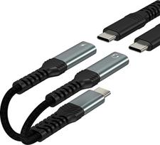 USB-C Kopfhörer Adapter Splitter Typ-C Ladegerät für iPhone 17 16 15 Pro Max Kompatibel mit Samsung AUX Audio Dongle Jack Dual Adapter Kabel Kopfhörer Port für Apple Konverter Connector Schnellladung