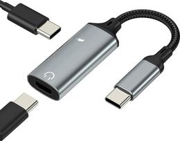 USB-C-Kopfhörer-Adapter-Splitter, Typ-C-Aux-Audio-Ladegerät für iPhone 17, 16, 15 Pro Max, suderinamas su Samsung Jack, Dual-Adapterkabel, Dongle-Kopfhöreranschluss für Apple-Konverter-Anschluss