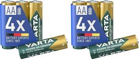 VARTA AA įkraunamos baterijos, įkraunama baterija, baterija, 2600 mAh NI-MH, be atminties efekto, iš anksto įkrauta, paruošta naudoti, 4 vnt.