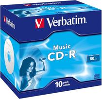 VERBATIM MusicLifePlus CD-R Audio 80min 16x Surface Crystal 10 vnt.