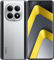 XIAOMI POCO M8 5G išmanusis telefonas, 8GB+512GB, 120Hz 6,77" mažas AMOLED ekranas, "Snapdragon 6 Gen 3" procesorius, 50MP AI dviguba kamera, elegantiškas 7,35 mm išlenktas 3D dizainas, sidabrinės spalvos, įkroviklis pridedamas