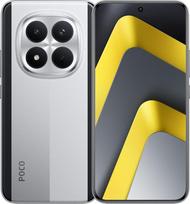 XIAOMI Poco M8 Pro 5G išmanusis telefonas 8GB + 256GB AMOLED ekranas CrystalRes 1,5K 6,83 colių Snapdragon 7S Gen 4 kamera 50MP Light Fusion 800 su stabilizatoriumi Sidabrinis įkroviklis pridedamas