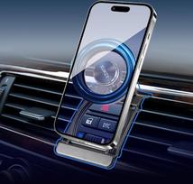 XUKEY automobilinis mobiliojo telefono laikiklis BMW 3 serijos automobiliui, 360° pasukamas laikiklis ant avarinio jungiklio, tvirtinamas ant spaustuko, lengvas ir tvirtas, magnetinis mobiliojo telefono laikiklis, "Mag-Safe" su metaline plokštele (BMW 3 s