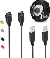 [2 pakuotės įkrovimo kabelis, skirtas "Garmin Fenix 5/5S/5X", "Forerunner 935", "Approach S60", "X10", "S10"/"Quatix 5.5 Saphire"/"Vivaactive 3"/"Vivosport/D2" USB duomenų sinchronizavimo įkrovimo kabelis