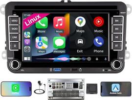 [Greita pradžia] "Linux" automobilinis radijas "VW Golf 5/Golf 6/Polo/Passat", VW radijas su belaidžiu "CarPlay" ir "Android Car", 7 colių VW ekranas, suderinamas su originaliu vairo valdymu, AM/FM/RDS, "Bluetooth", DSP, "Micro", 45Wx4