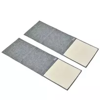 Rinkinys iš 2 kačių drąskyklių PawHut 130x45x0,3cm., pilkos/smėlio spalvos 