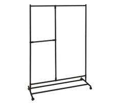 5five - Pastatoma drabužių kabyklė KENY 173x117 cm juodos spalvos