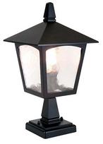 Pastatomas lauko šviestuvas Elstead Lighting York, 60W, E27, IP23, juoda sp., 18.5 cm x 31.5 cm