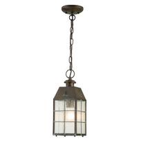 Lauko pakabinamas šviestuvas Quintiesse Nantucket, 60W, E27, IP44, žalvario sp., 14 cm x 36.3 - 205.1 cm