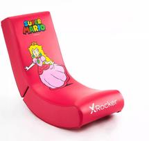 Žaidimų kėdė X Rocker Super Mario Peach, 85 x 41 x 65 cm, raudona sp./rožinė sp.