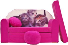 Vaikiška sofa Welox H6, rožinė