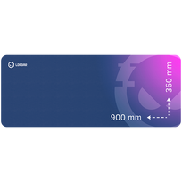 Lorgar Main 139, Gaming mouse pad, High-speed surface, Purple anti-slip rubber base, size: 900mm x 360mm x 3mm, weight 0.6kg