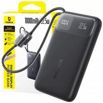 BASEUS išorinė baterija 10000 mAh 22.5W su USB-C ir Lightning laidais Apple Android