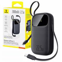 Greitas išorinis akumuliatorius BASEUS 20000 mAh 22.5W USB-C LIGHTNING