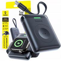 Baseus 5W išorinė baterija skirta Watch 1-10, SE, SE 2, Ultra, Ultra 2 su USB-C laidu