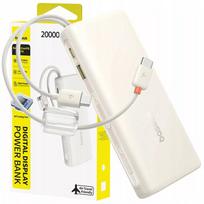 BASEUS išorinė baterija 20000 mAh 100W su integruotais USB-C laidais iki 4 įrenginių