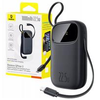 BASEUS išorinė baterija 10000 mAh USB-C USB-A LIGHTNING 22.5W