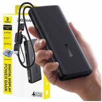 BASEUS išorinė baterija 20000mAh 100W USB-C USB-A su laidais 2x USB-C greitas įkrovimas