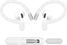 "Adhiper Memory Wire Ear Hooks for Airpods Pro 1, 2 & Airpods 4, 3 Gen" [papildomas "Anti-Lost Lanyard" ir "3-in-1" valymo rinkinys], neslystantys sporto aksesuarai, "Airpods" serijos ausinių kabliukas