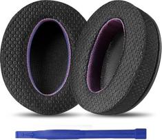 "Adhiper" pakaitiniai ausų įdėklai "Sony" ausinėms WH-XB900N, WH-CH720N, WH-CH720N, WH-CH710N, WH-CH700N, MDR-RF895RK, ausų įdėklai su patobulintu tinklelio audiniu ir patogiu putplasčiu - juoda ir violetinė, specialus leidimas