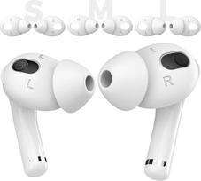 "AhaStyle" 3 poros "AirPods 3" silikoninių ausinių [netelpa į įkrovimo dėklą], suderinamos su "Apple AirPods 3 2021" (didelės + vidutinės + mažos, baltos spalvos)