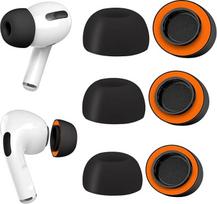 "Airpods Pro UPGRADED" ausų kištukai, ausų kištukai su triukšmo mažinimo skylute, 3 poros minkštos atminties putų silikono ausinių "AirPods Pro", tinkamos įkrovimui (S/M/L, juodos spalvos)