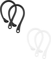 "Airpods" ausinių kabliukai - 4 poros universalių silikoninių ausinių kabliukų, apsaugančių nuo praradimo, sportinės veiklos ausinės (raudonos ir rožinės spalvos)
