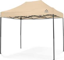 "All Seasons Gazebos" 3 x 2 m visiškai vandeniui atspari sulankstoma pavėsinė, smėlio spalvos