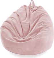 "AMGJ Bean Bag" užvalkalas be užpildo, velvetinis Bean Bag užvalkalas vaikams ir suaugusiesiems, rožinis, 100 x 120 cm
