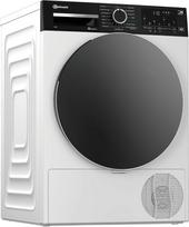 "Bauknecht BD 8A WB Heat Pump" džiovyklė, 8 kg, "IronEase" - nelyginimo, "A-Noise" - ypač tyli, "Precision Dry", "Adaptive Dry", "HomeWhiz" programėlė, sporto programa, garų terapija, balta