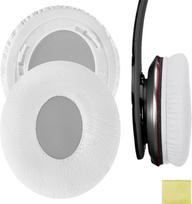 "Beats by Dr. Dre Solo HD 1.0 On-Ear" ausinių pakaitinis ausų kilimėlis / ausų pagalvėlė / ausų kaušeliai / ausų dangtelis / ausų pagalvėlių remonto dalys (baltos spalvos)