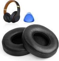 "Beats Solo 2" ir "Solo 3" belaidžių ausinių "Beats Solo 2" ir "Solo 3" ausinių pagalvėlės su minkštos baltyminės PU odos atminties putomis (1 pora, juodos spalvos)