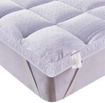 "Bedecor" itin minkštas čiužinys Topper Anti-Slip Down Alternative Mattress Pad Luxury 3D Massage Bubble Cover