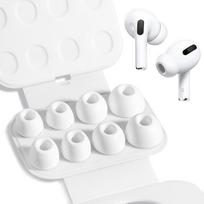 "BillyBath" 4 poros pakaitinių ausų kištukų silikoniniai antgaliai "Airpods Pro" / "Airpods Pro 2" su skyle triukšmui mažinti, neslystantys minkšti silikoniniai "Airpods Pro" pakaitiniai ausų įdėklai (įvairūs dydžiai, XS/S/M/L)
