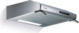 "Bosch" DUL62FA51 2 serijos įmontuojamas gartraukis, 60 cm pločio, recirkuliacinis ir ištraukiamasis oras, LED apšvietimas, tolygus apšvietimas, slankusis jungiklis, 3 galios lygiai, vilnonis filtras
