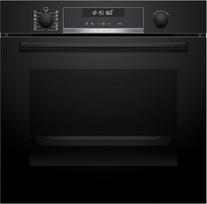 "Bosch" HBG578BB3 6 serijos įmontuojama orkaitė 60 x 60 cm Pirolizės savaiminio valymo funkcija "Air Fry" 3D karšto oro funkcija "Soft Close" Hidrolizinio valymo funkcija Automatinės programos "Pop-up" jungiklis