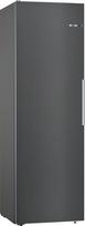"Bosch" KSV36VXDP 4 serijos šaldytuvas, 186 x 60 cm, 346 l, "VitaFresh XXL" stalčiai - ilgesnis šviežumas, lentynėlė buteliams, lengvai pasiekiamos stiklinės lentynos, LED apšvietimas, šlifuotas juodas plienas
