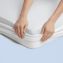 "Caleffi" dviviečio čiužinio apsauga - 180 x 200 cm + 25 cm kampai - kvėpuojantis medvilninis čiužinio užvalkalas dvivietei lovai - lovos apsauga ir komfortas - vaškuotas lovos frotinis audinys su