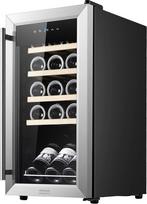 "Cecotec Bolero Grandsommelier 1550" nerūdijančio plieno kompresorinis vyno šaldytuvas, 15 butelių, nerūdijančio plieno durys ir rankena, aukštos kokybės, reguliuoja vyno temperatūrą nuo 5 iki 18 ºC, jutiklinis valdymas