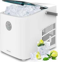 "Cecotec" ledo kubelių gaminimo įrenginys 12 kg su langu "Chillin' Ice 1200 Go", 120 W, ledo gaminimo įrenginys, 12 kg dienos gamybos pajėgumas, ledas paruošiamas per 6-8 minutes, 2 kubelių dydžiai, paprastas valdymas