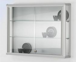 "Certeo LINK" sieninė vitrina, 2 lentynos, stumdomos durys, H 590 x W 800 x D 120 mm