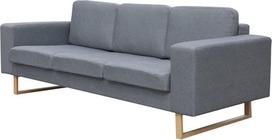 "Chusui" 3 vietų sofa, sofa lova, sofa, paauglių kambarys, sofa paauglių kambariui, sofa vaikų kambariui, sofa vaikų kambariui, sofa, audinys šviesiai pilka