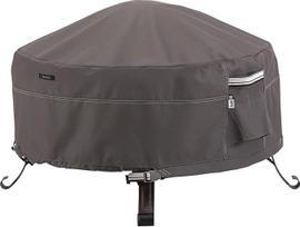 "Classic Accessories" 55-485-015101-EC "Ravenna" pilnai dengianti apvali ugniakurą "Premium" lauko dangtis su patvariu ir vandeniui atspariu audiniu, taupe, 36 colių