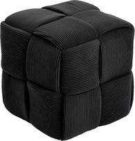 "Cmishe Ottoman Footrest" minkštas ir patogus "Ottoman" kvadratinis laidas austas dizaino sofos taburetė