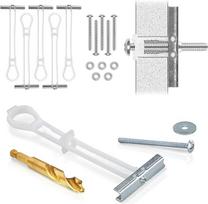"CondoMounts" MSK8001 Plieninių smeigių televizoriaus tvirtinimo rinkinys, metalinių smeigių inkaras, televizoriaus laikiklis, metalinė smeigė, išlaiko 200 svarų ant plieninių smeigių, apima 6 dramblio inkarus (1/4) ir 1 titano grąžtą su bandomąja galvute