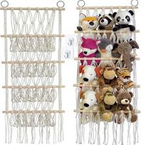 "Cuddly Toys Hammock" laikymo tinklas, 4 pakopų saugykla, kabantis pliušinių žaislų tinklas vaikų kambariui
