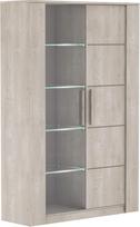 "Demeyere" vitrina iš medžio drožlių plokštės 22 mm ąžuolo 114x39,6x175 8
