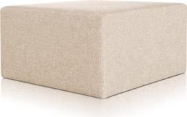 "Deshome Pouf" taburetė Kojų atrama 83 x 83 x 44 cm Vandeniui atsparus audinys: Šiuolaikinio dizaino pufas sofai Svetainė Miegamasis Pouffe Pouffe Pouffe Minerva Beige