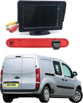 "Dolphin Automotive Mercedes Citan 2012-2021" galinio stabdžių žibinto galinio vaizdo kamera (4,3 colio prietaisų skydelio monitorius)