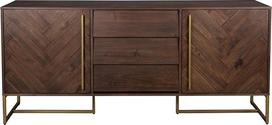 "Dutch Bone Buffet Class Skin en Acacia" | Large Buffet en Bois Foncé